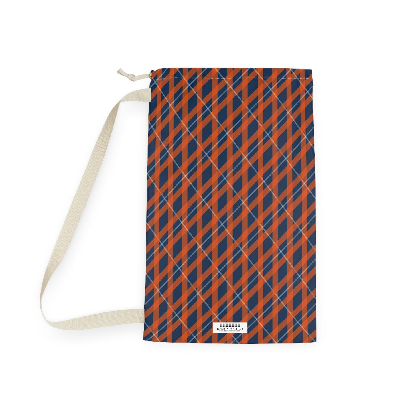 Stylish Plaid Laundry Bag - Modern Home Organization