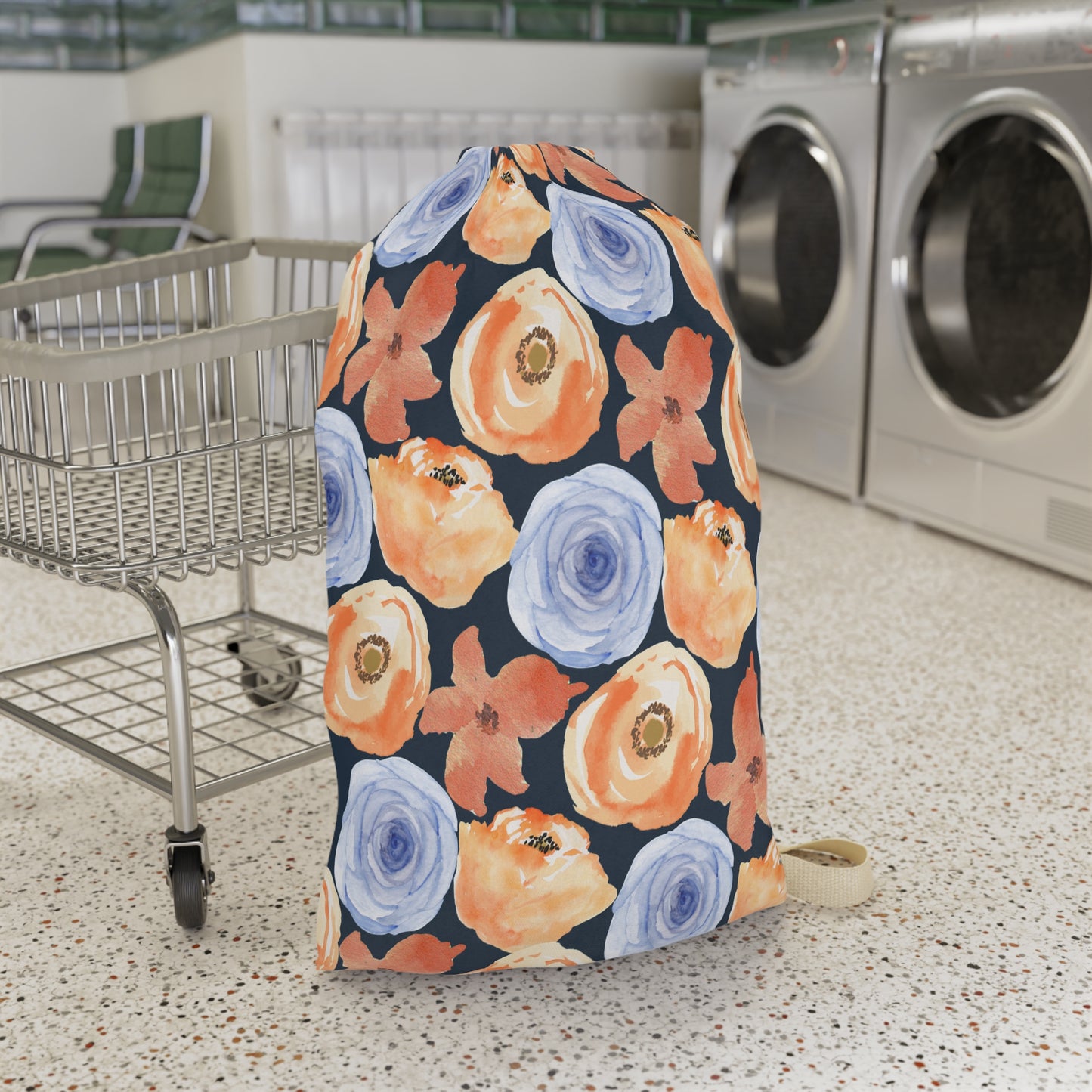 Multicolor Floral Laundry Bag