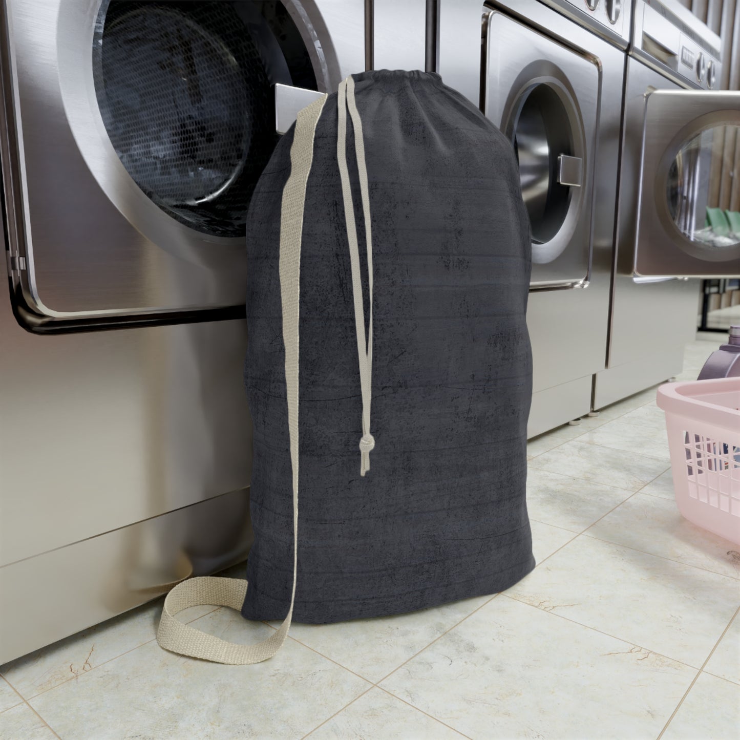 Stylish Canvas Laundry Bag with Zipper – Modern Home Organizer