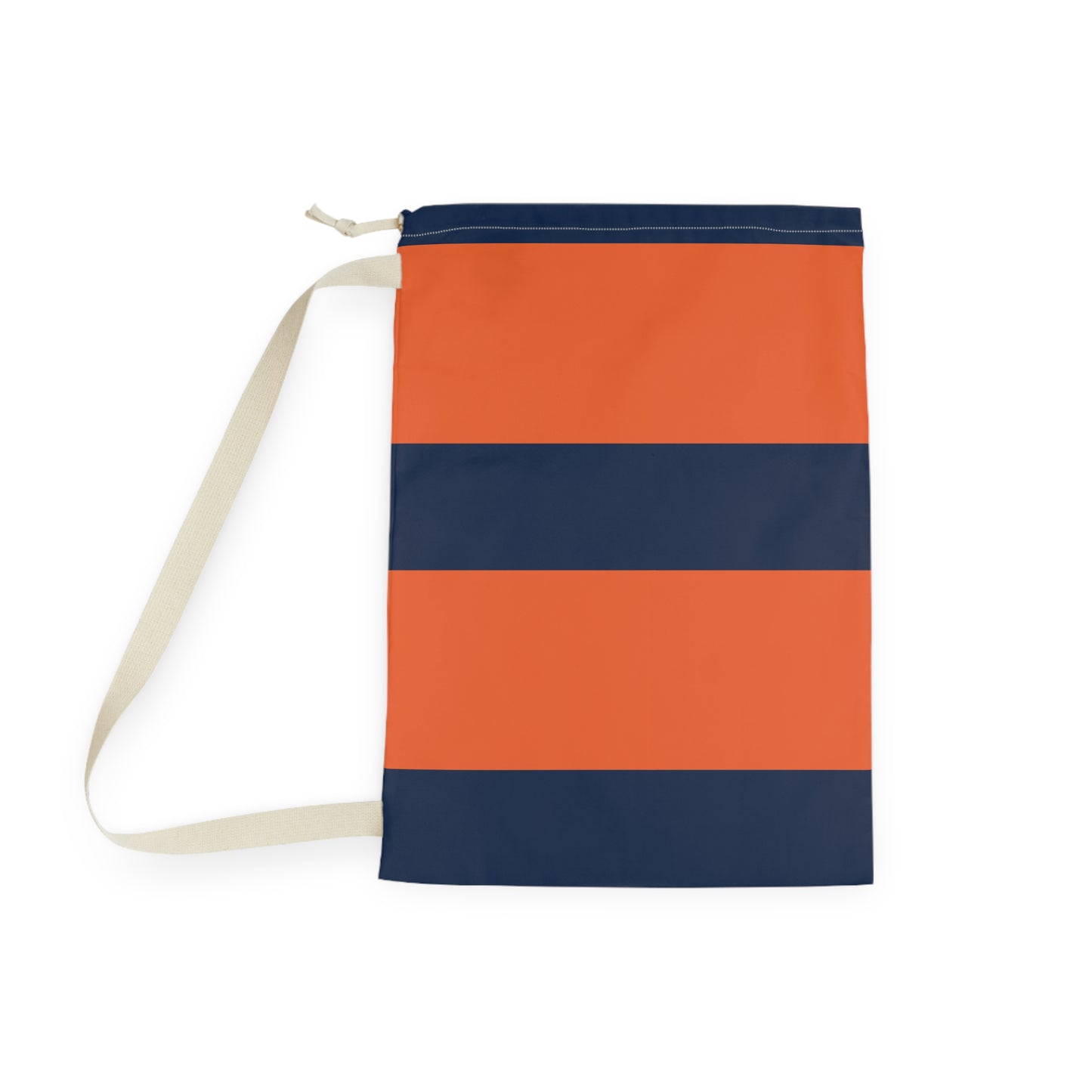 Stylish Striped Laundry Bag - Modern Design for Home & Travel
