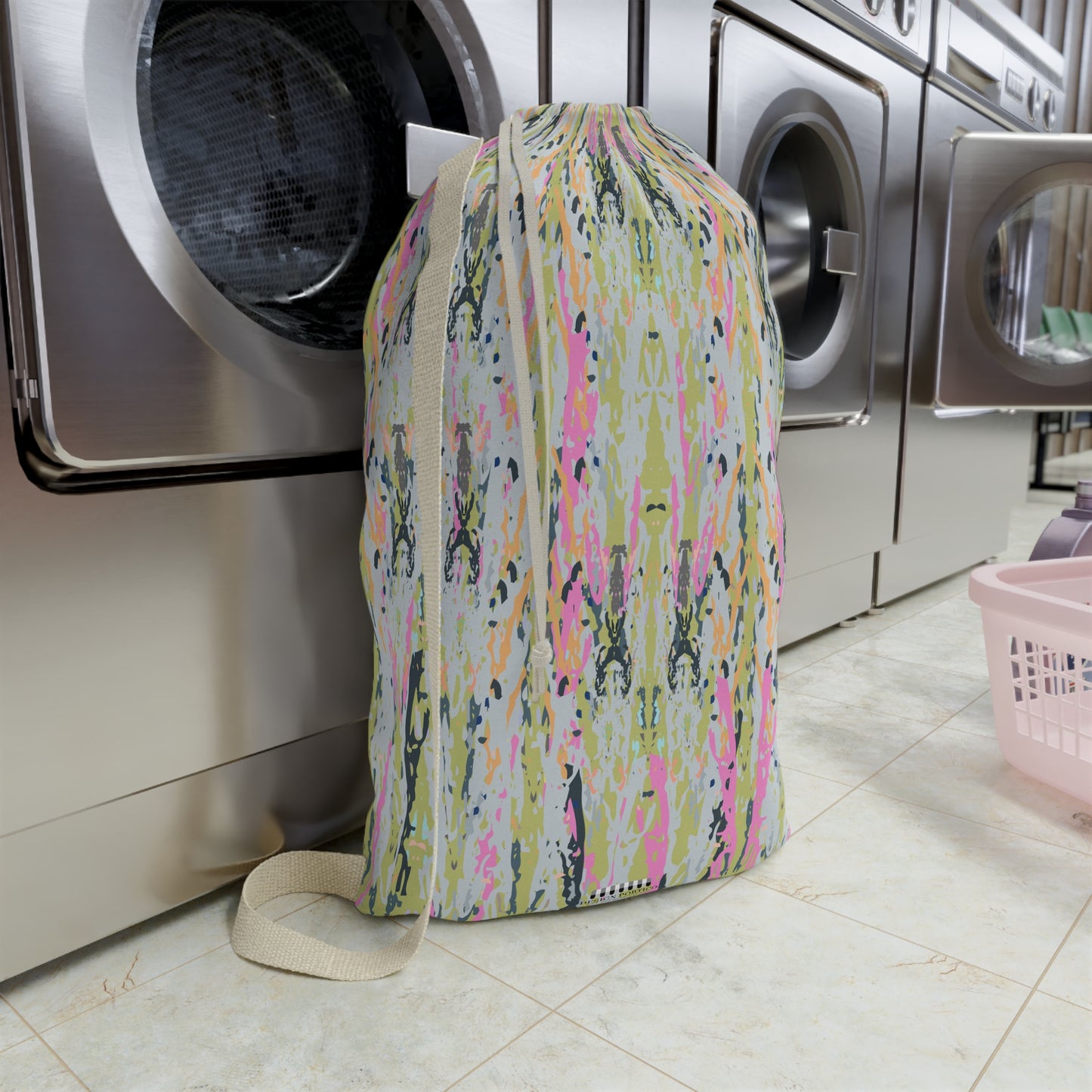 Vibrant Abstract Laundry Bag - Stylish and Functional for Home or Travel