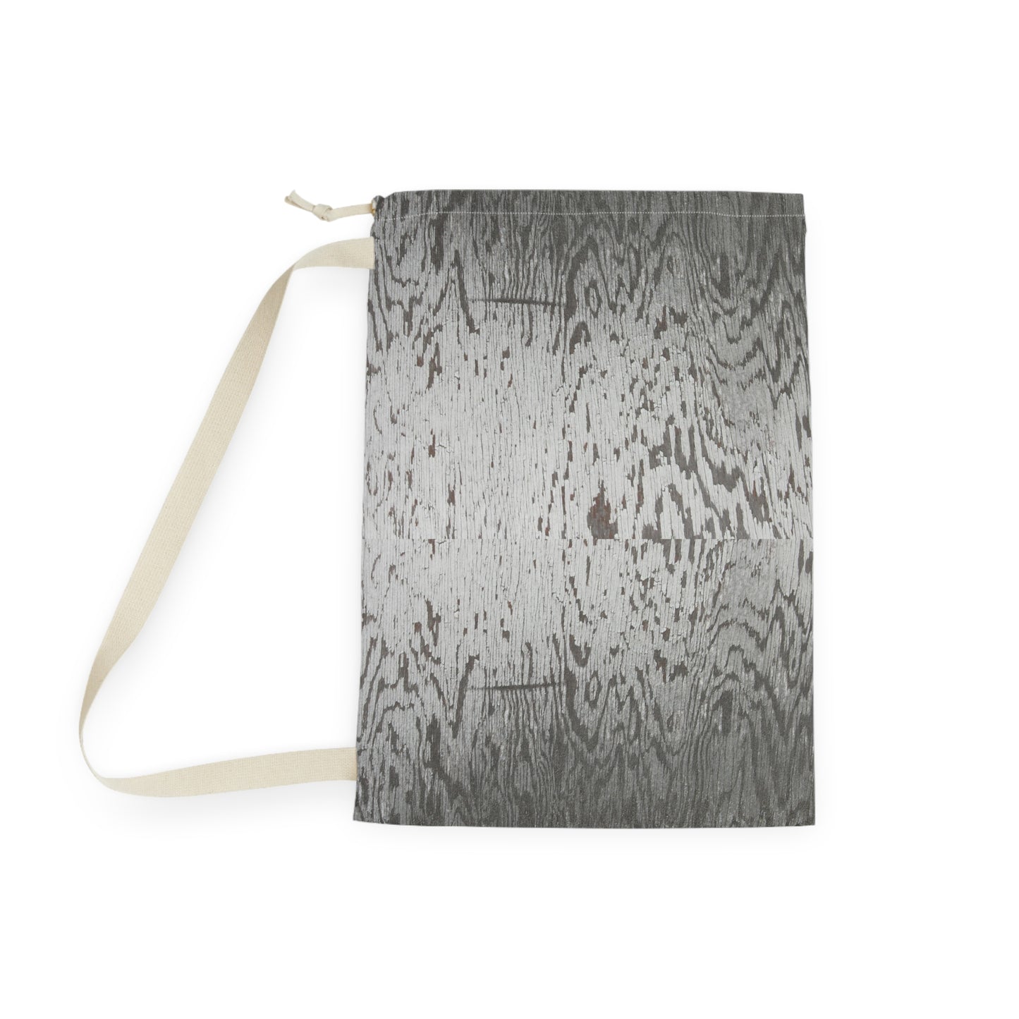 Rustic Wood Print Laundry Bag - Stylish and Functional Storage