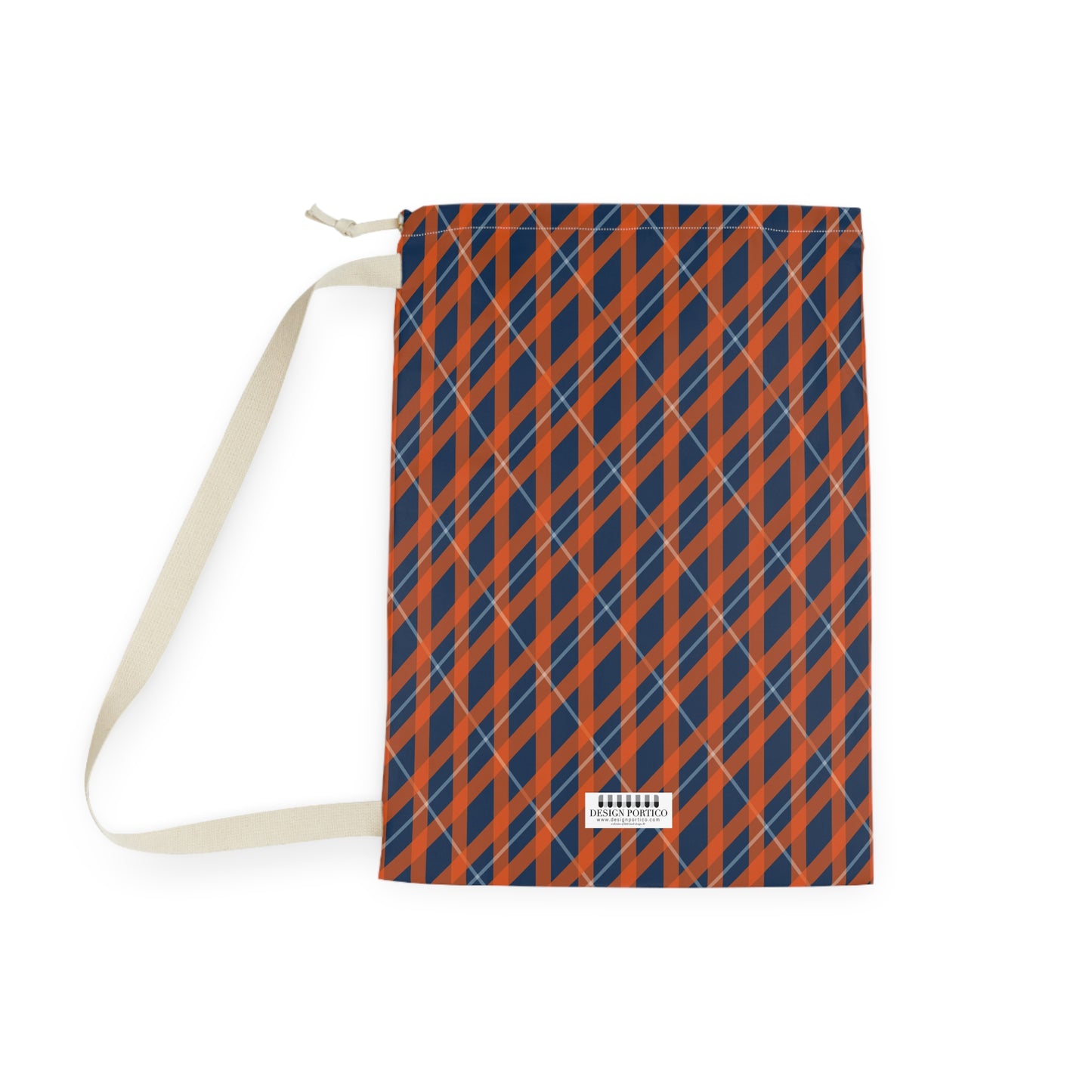 Stylish Plaid Laundry Bag - Modern Home Organization