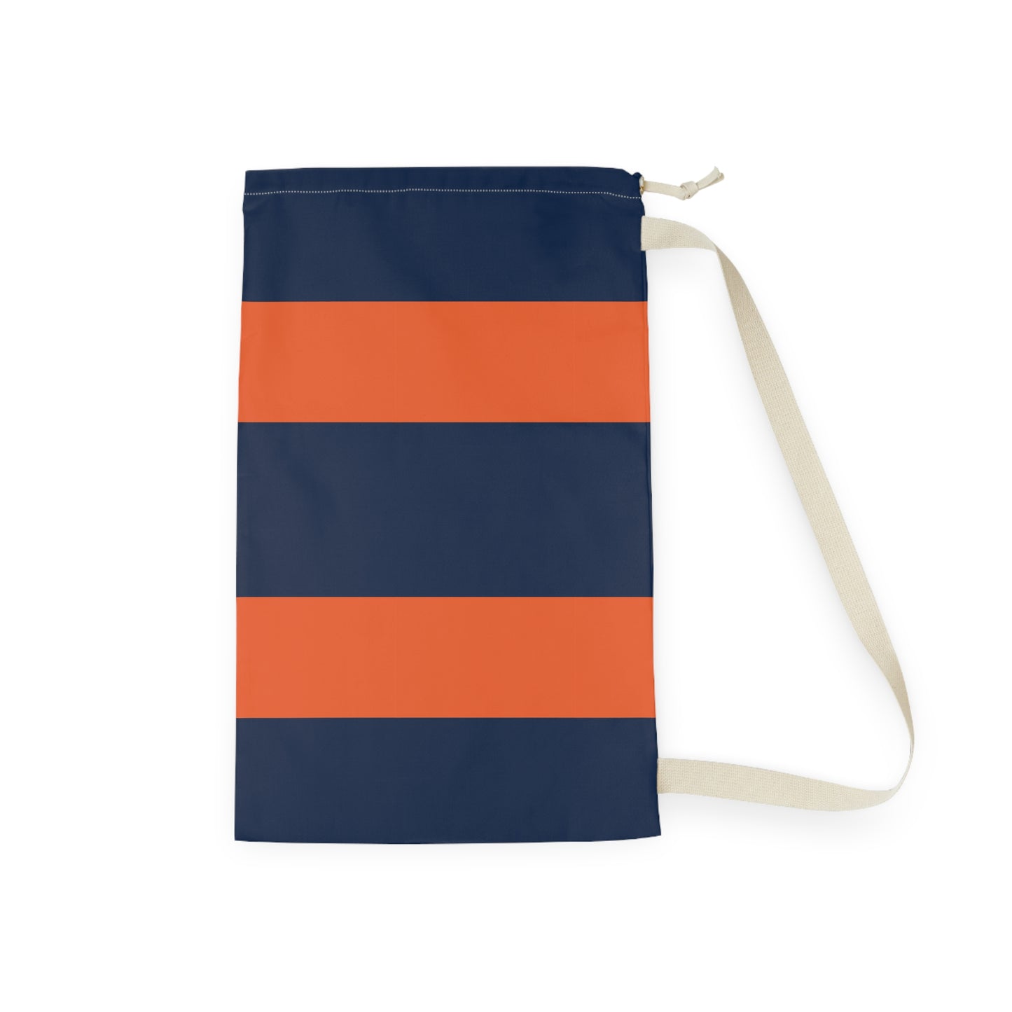 Stylish Striped Laundry Bag - Modern Design for Home & Travel