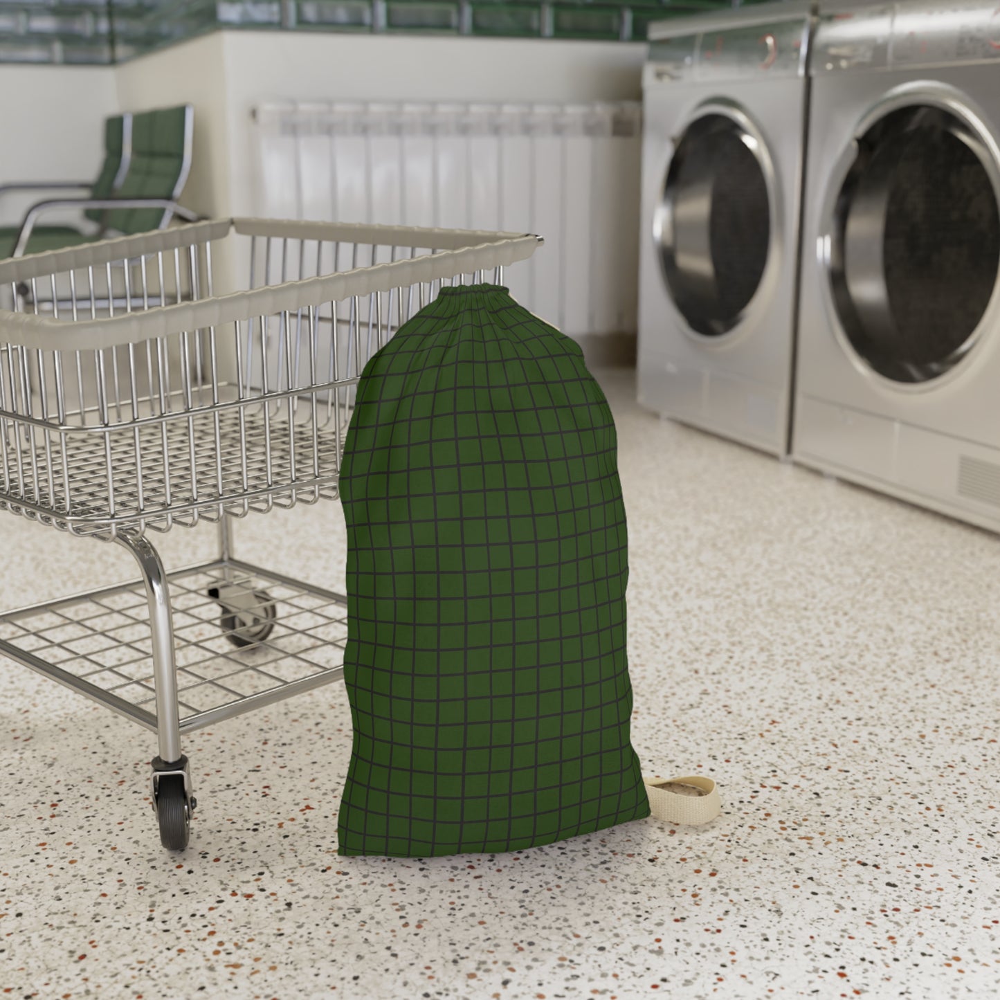 Copy of Stylish Black Laundry Bag with Durable Strap for Everyday Use