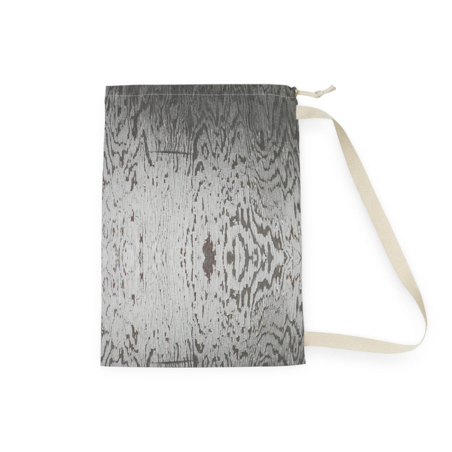 Rustic Wood Print Laundry Bag - Stylish and Functional Storage