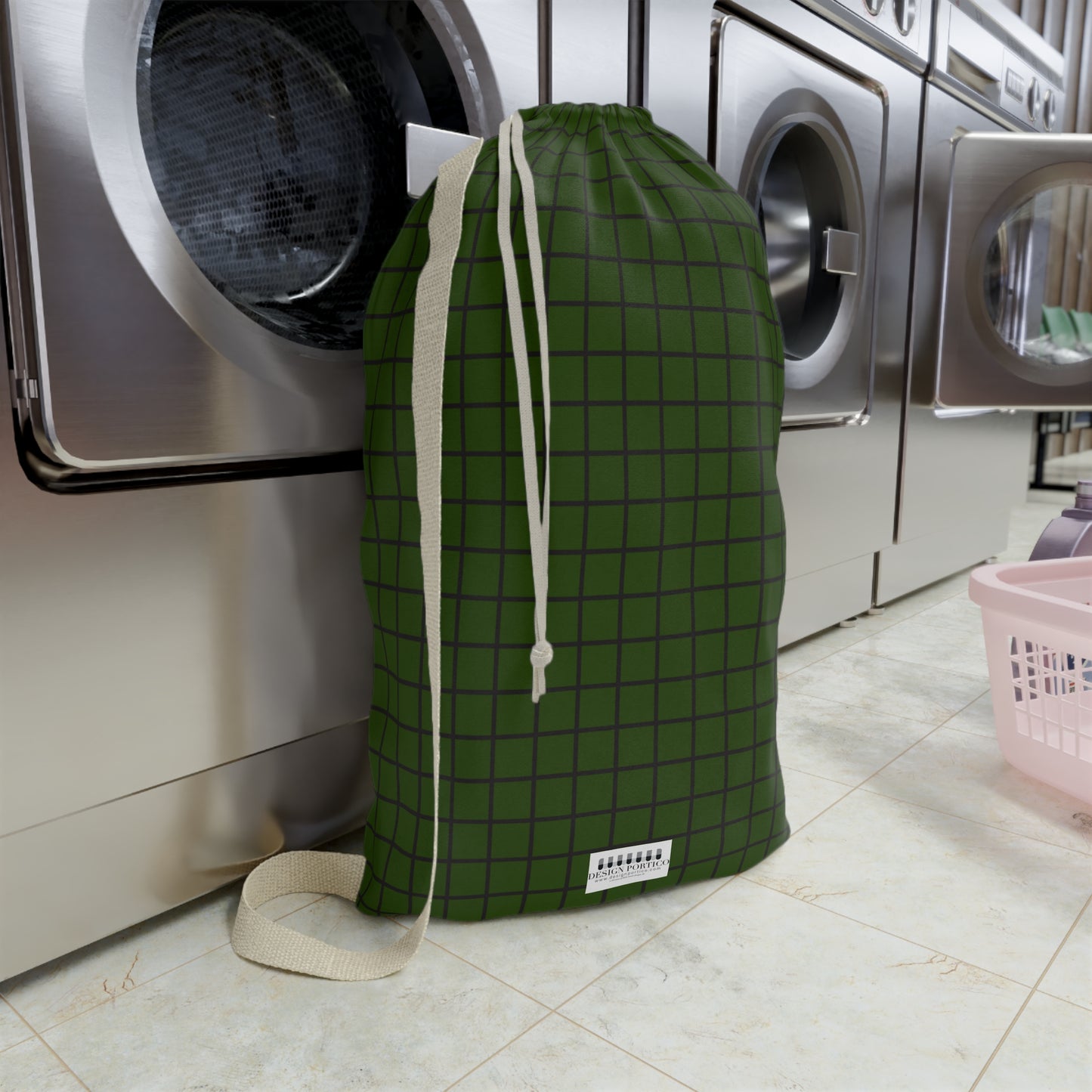 Copy of Stylish Black Laundry Bag with Durable Strap for Everyday Use