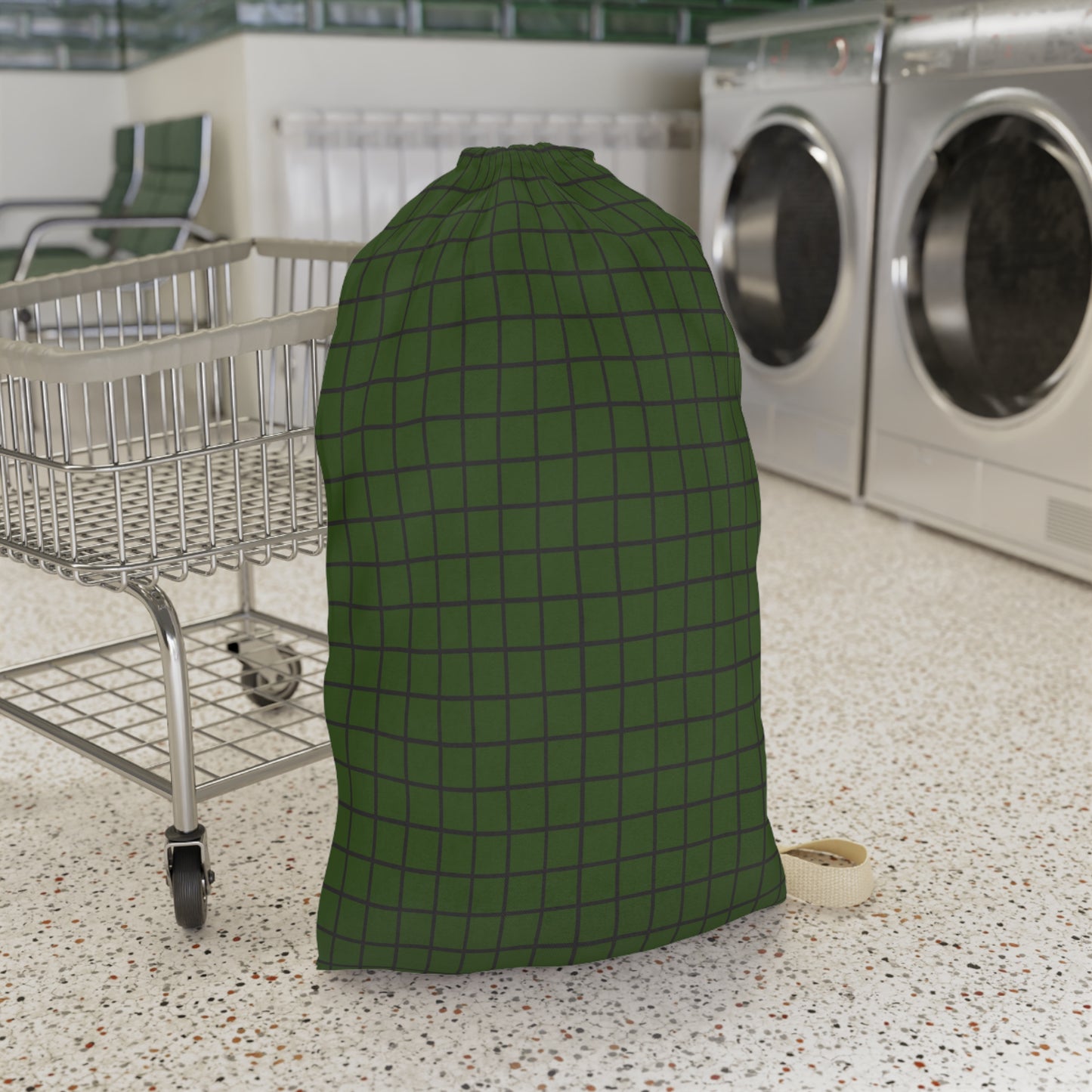 Copy of Stylish Black Laundry Bag with Durable Strap for Everyday Use
