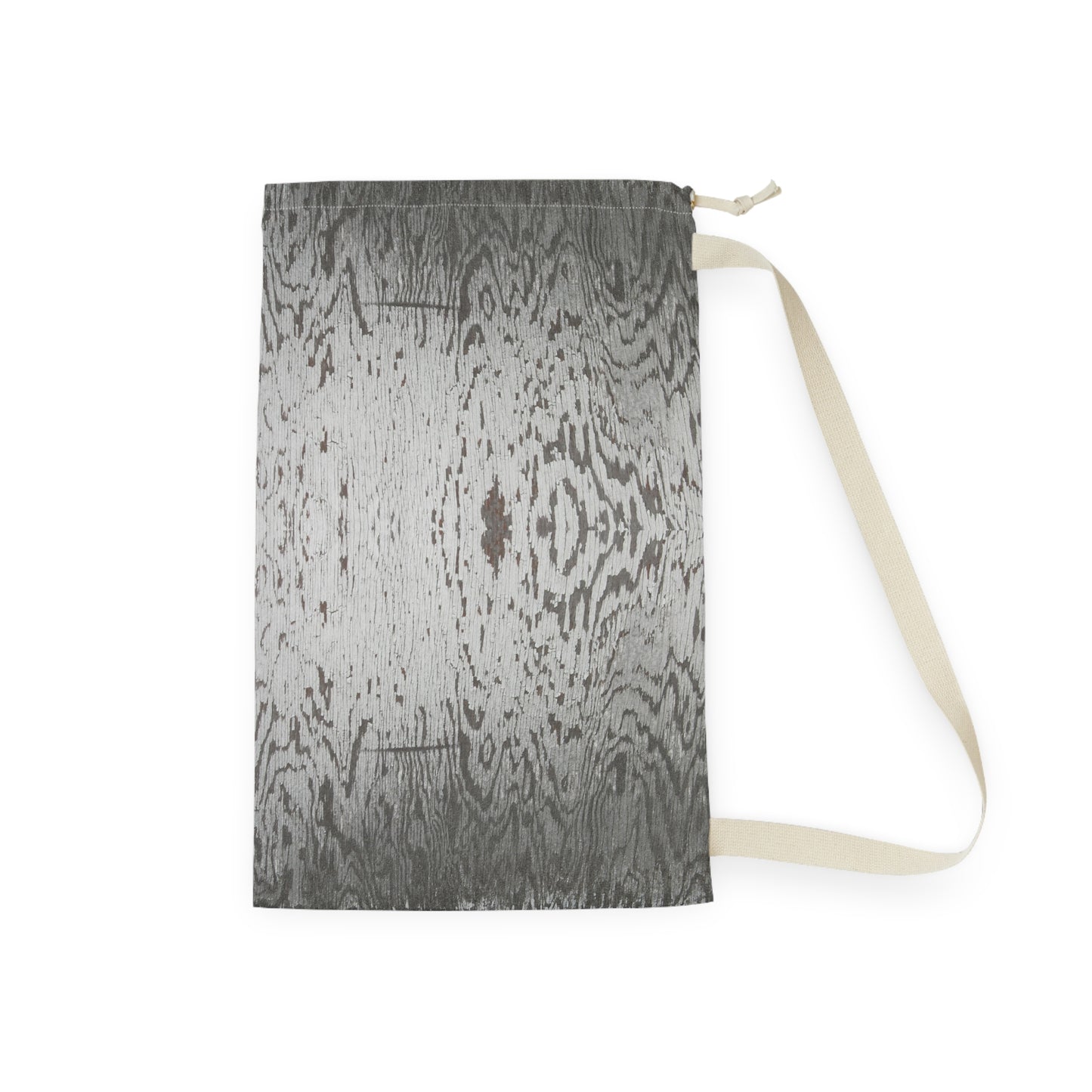 Rustic Wood Print Laundry Bag - Stylish and Functional Storage