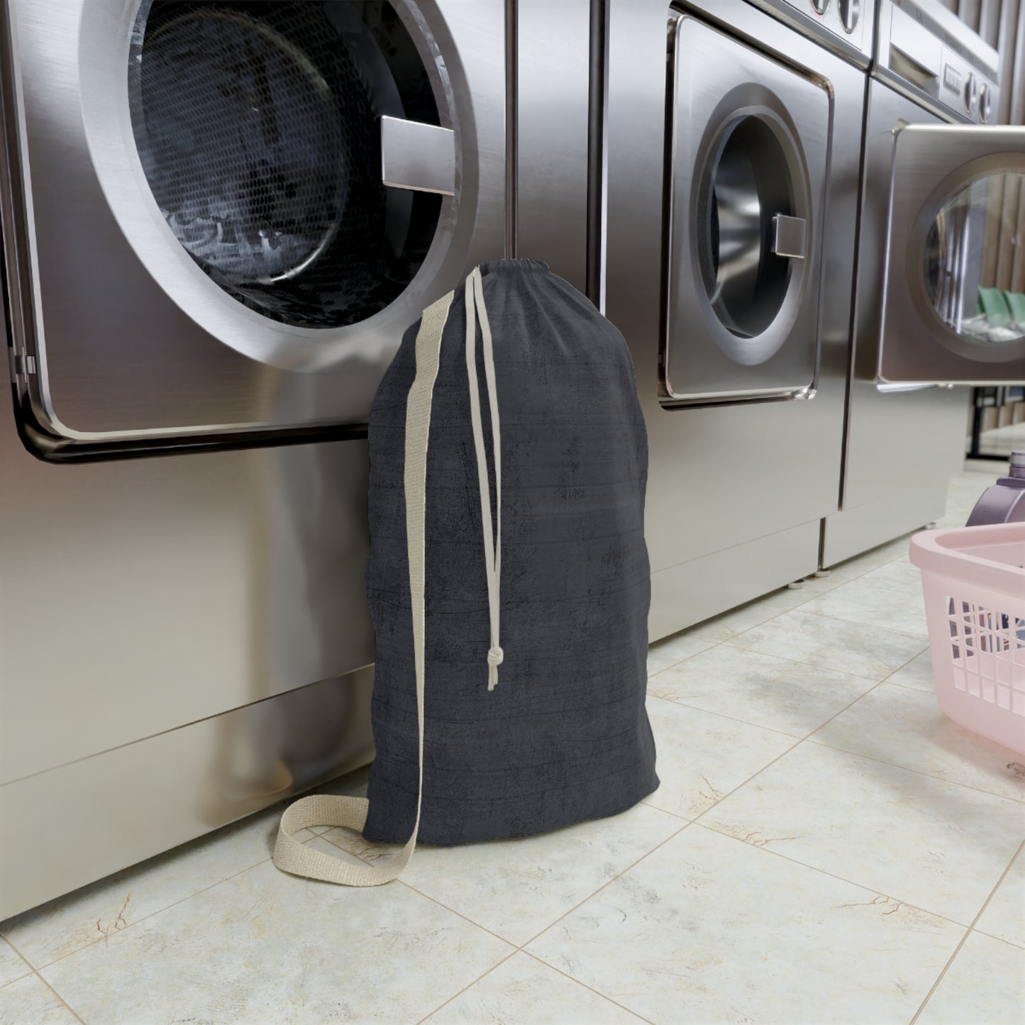 Stylish Canvas Laundry Bag with Zipper – Modern Home Organizer