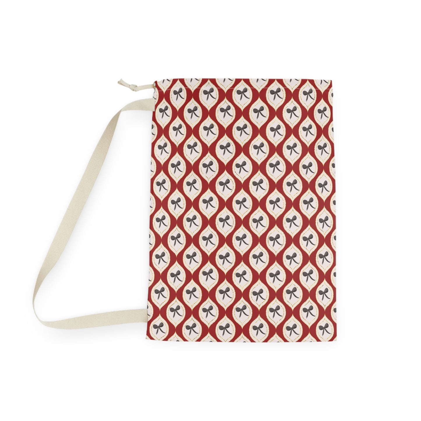 Chic Bow Laundry Bag - Stylish Storage for Home and Travel