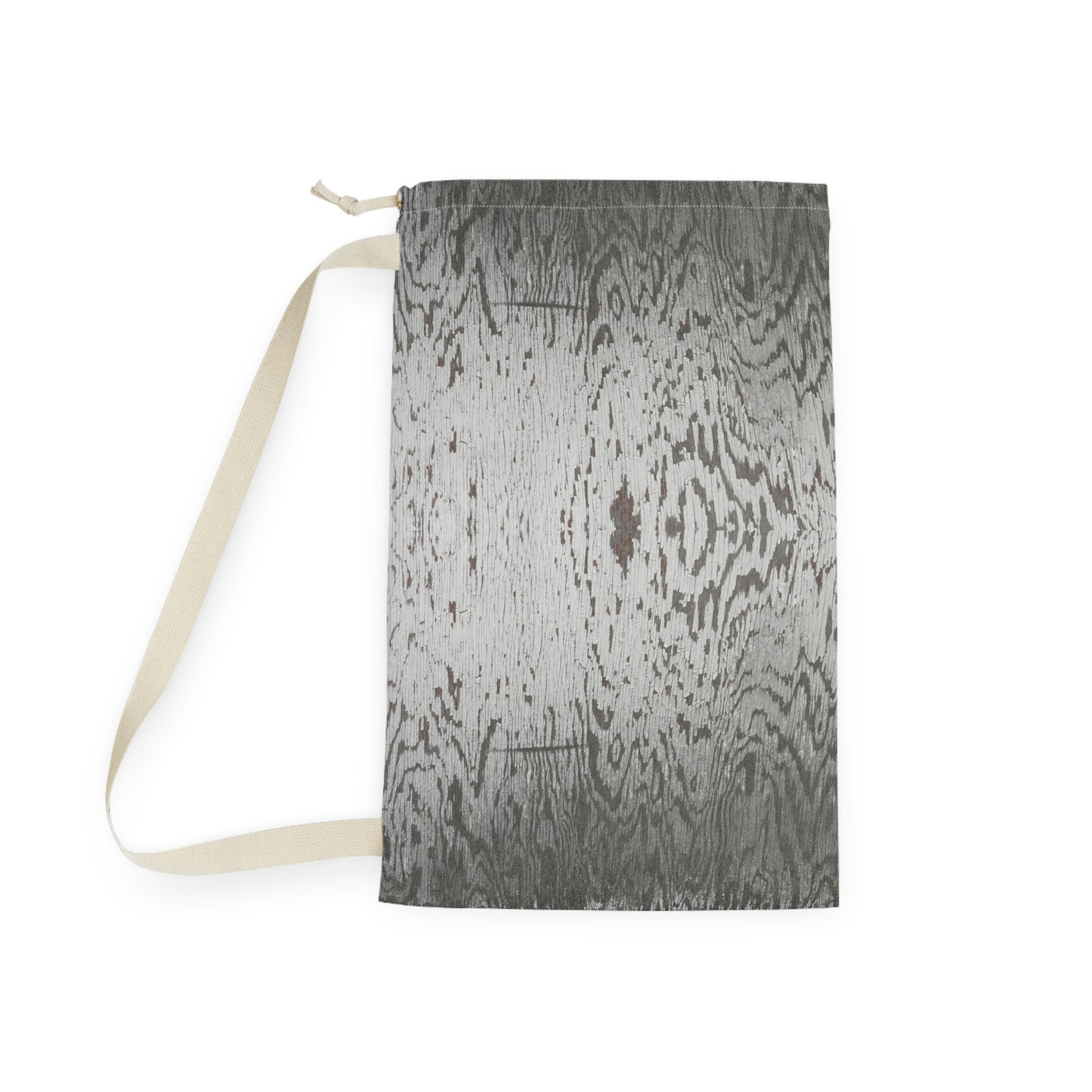 Rustic Wood Print Laundry Bag - Stylish and Functional Storage
