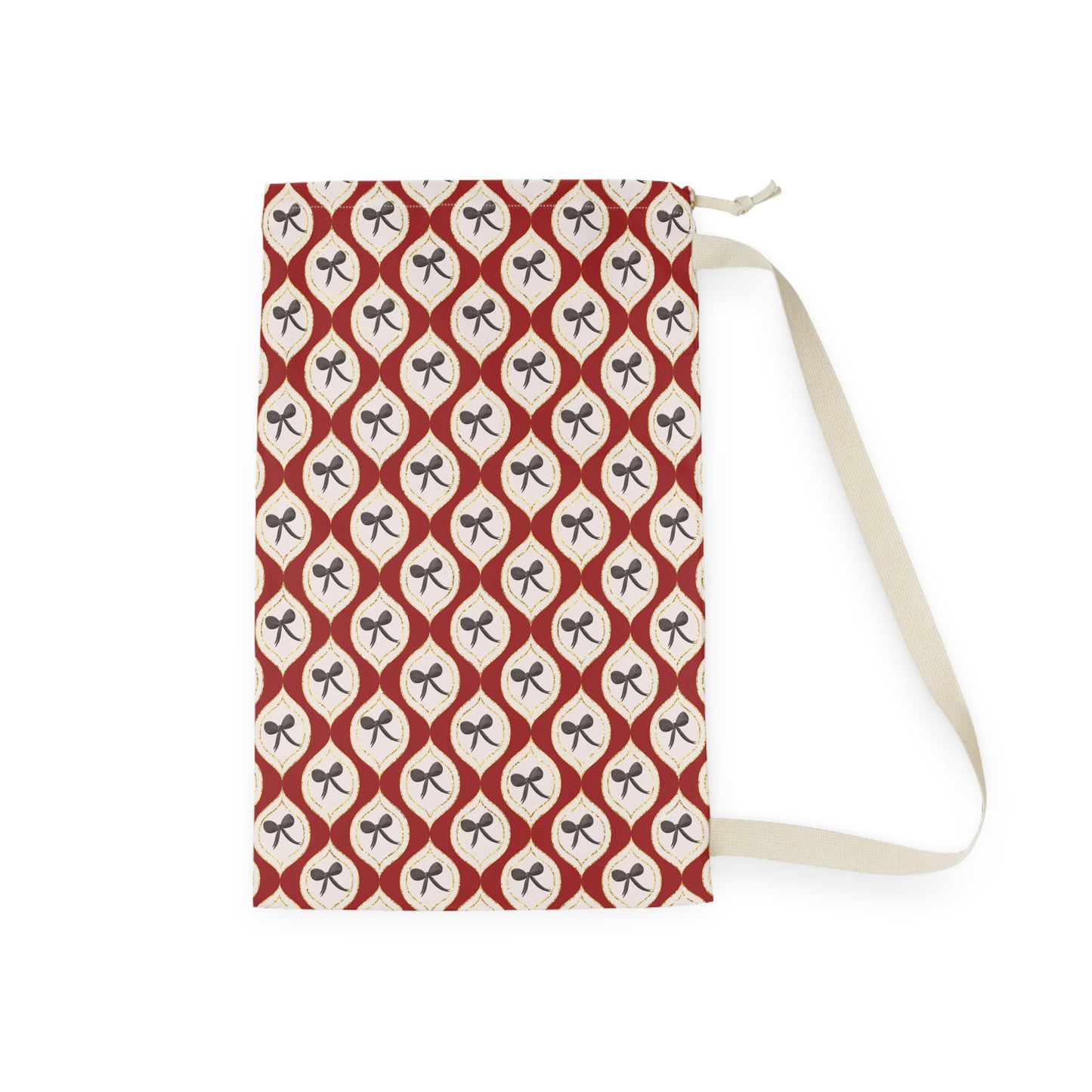 Chic Bow Laundry Bag - Stylish Storage for Home and Travel