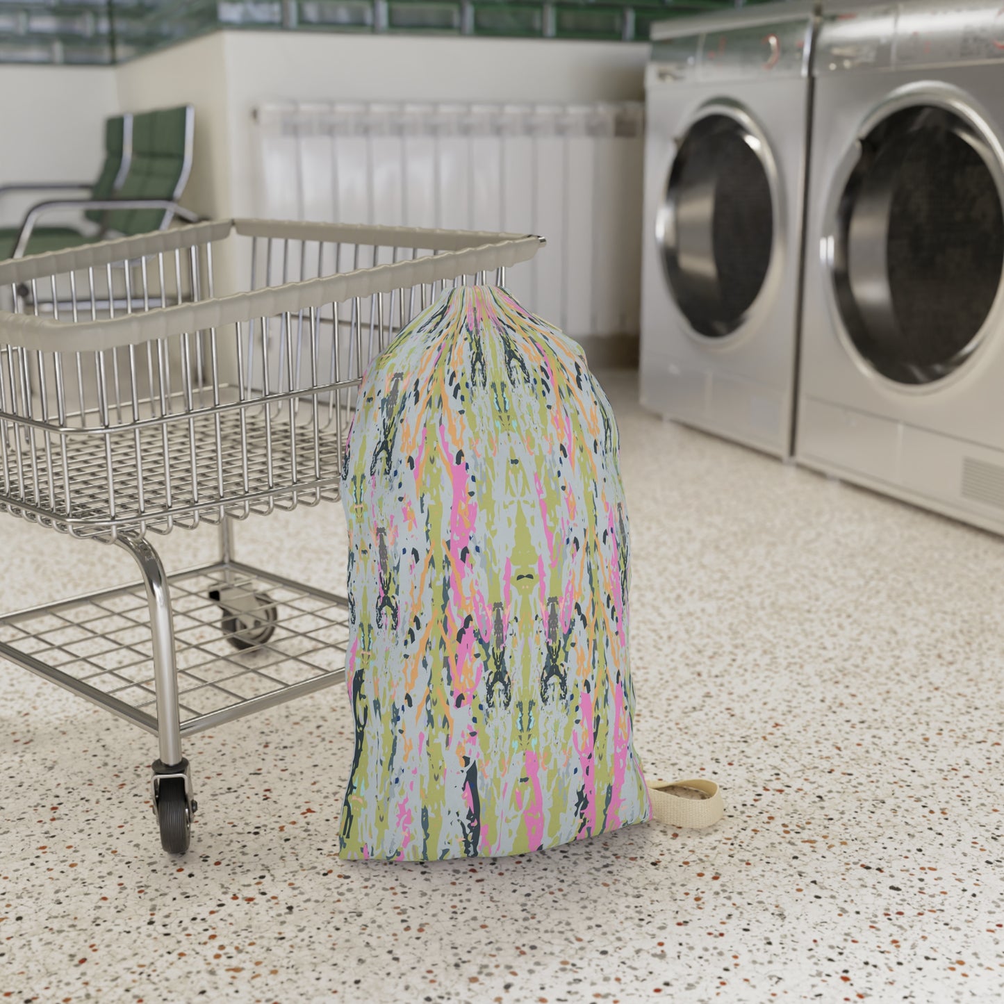 Vibrant Abstract Laundry Bag - Stylish and Functional for Home or Travel