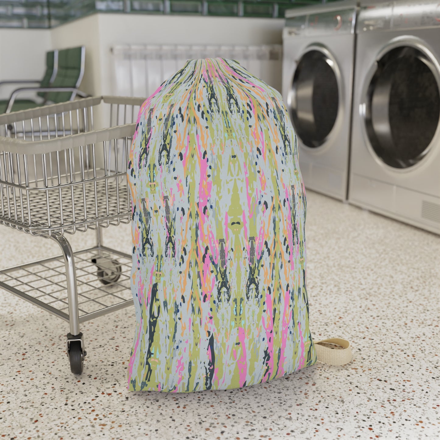 Vibrant Abstract Laundry Bag - Stylish and Functional for Home or Travel