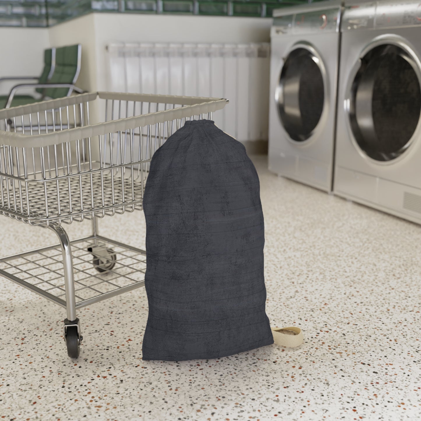 Stylish Canvas Laundry Bag with Zipper – Modern Home Organizer