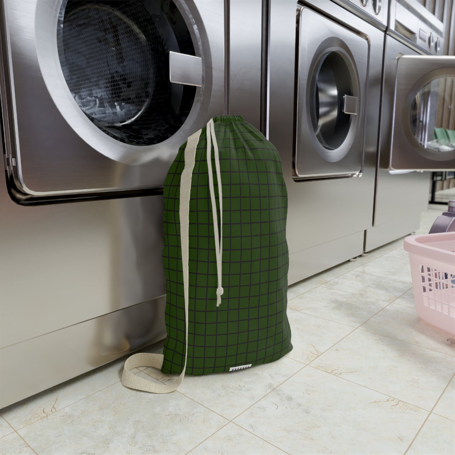 Copy of Stylish Black Laundry Bag with Durable Strap for Everyday Use