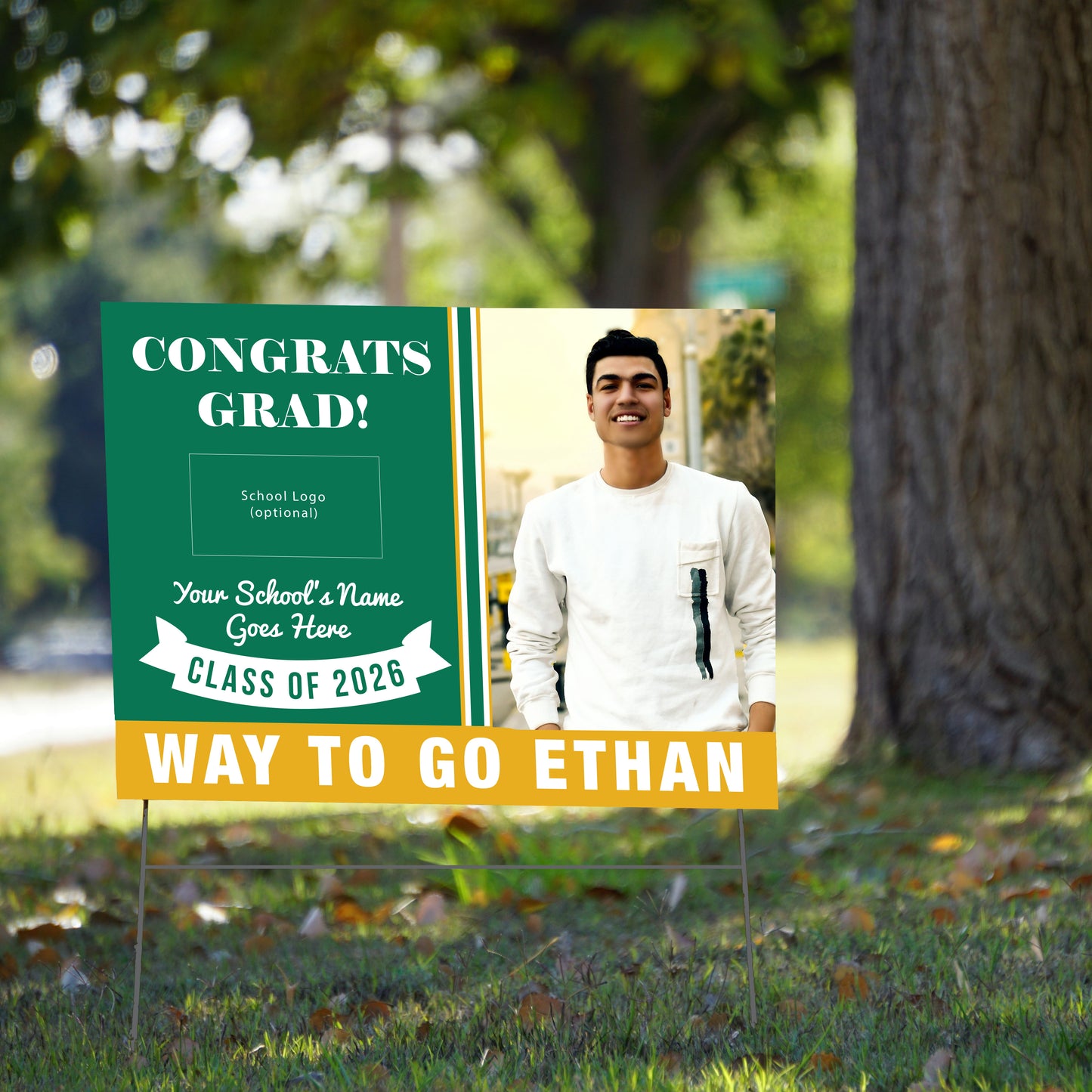 CUSTOM SCHOOL Graduation Yard Sign