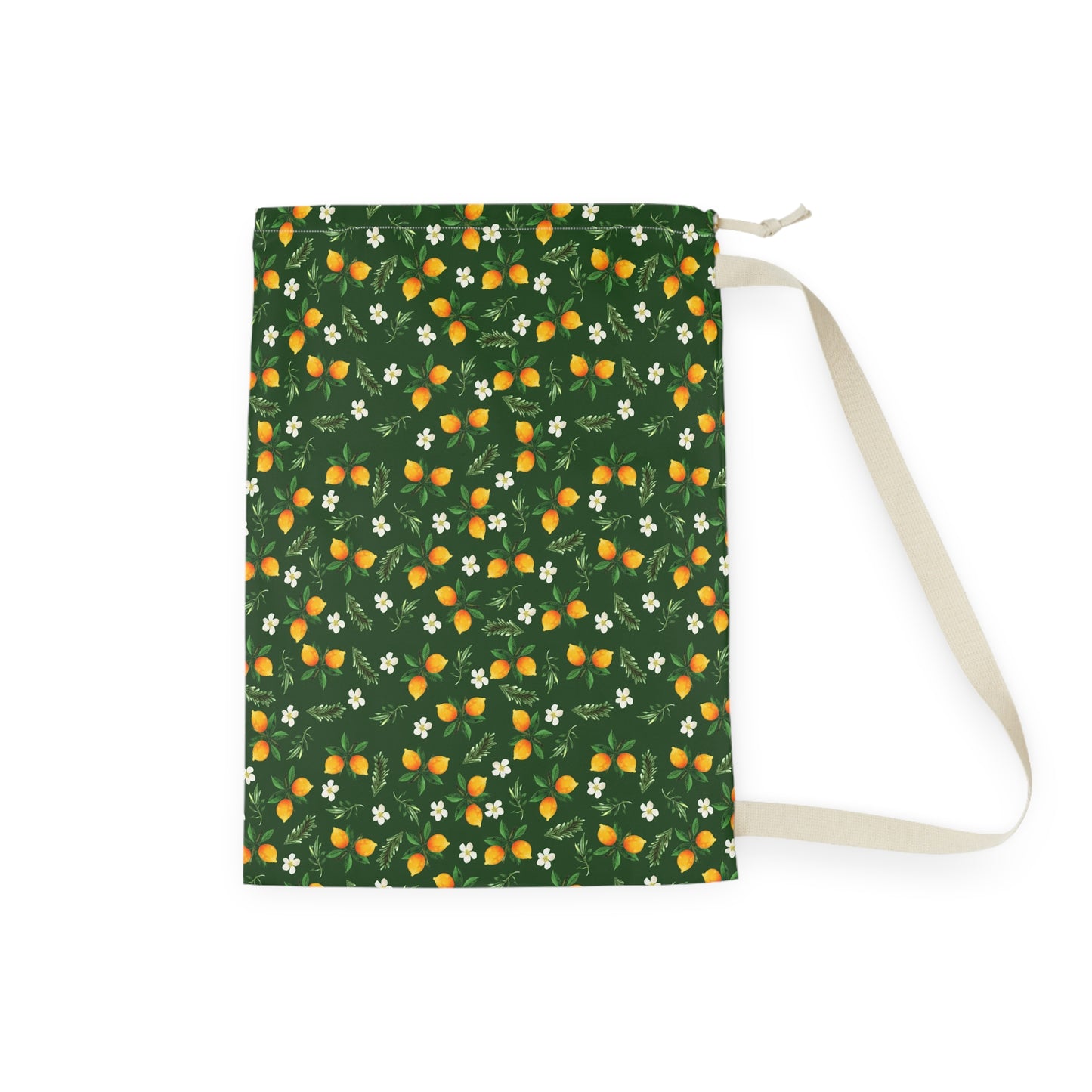 Oranges and Flowers Laundry Bag
