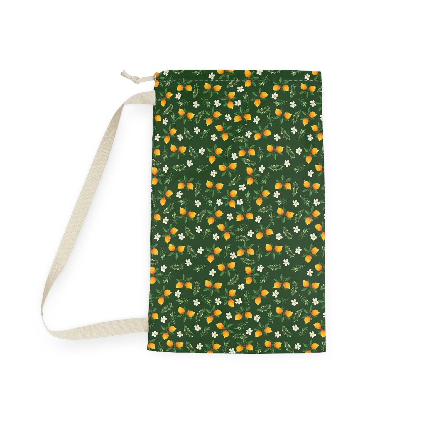 Oranges and Flowers Laundry Bag