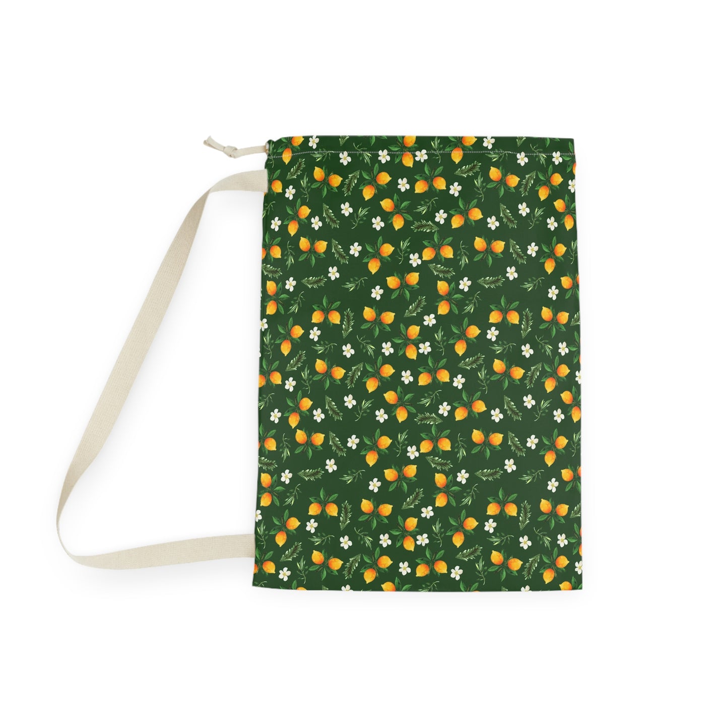 Oranges and Flowers Laundry Bag