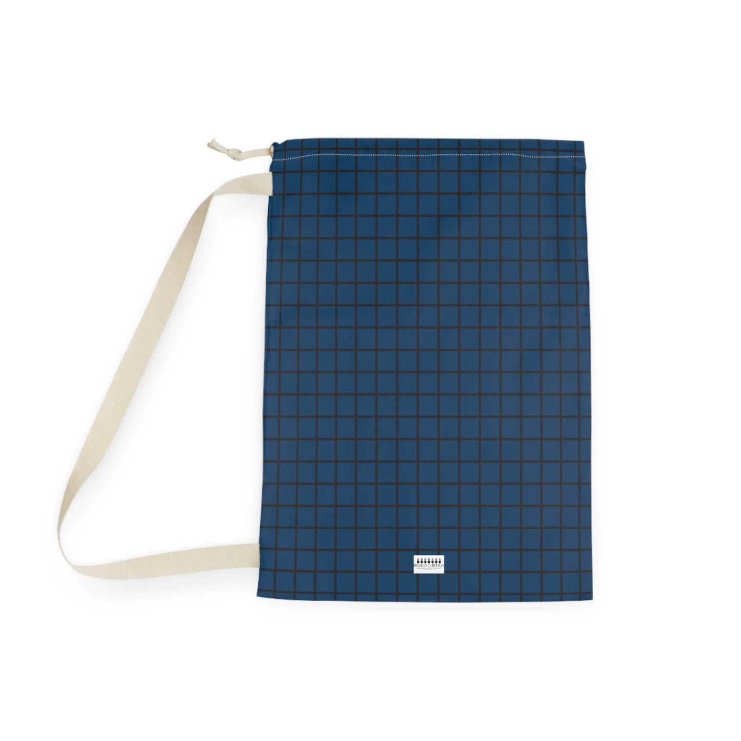 Blue Stylish Laundry Bag with Durable Strap for Everyday Use