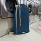 Blue Stylish Laundry Bag with Durable Strap for Everyday Use