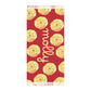 Elegant Boho Beach Towel with Floral Design