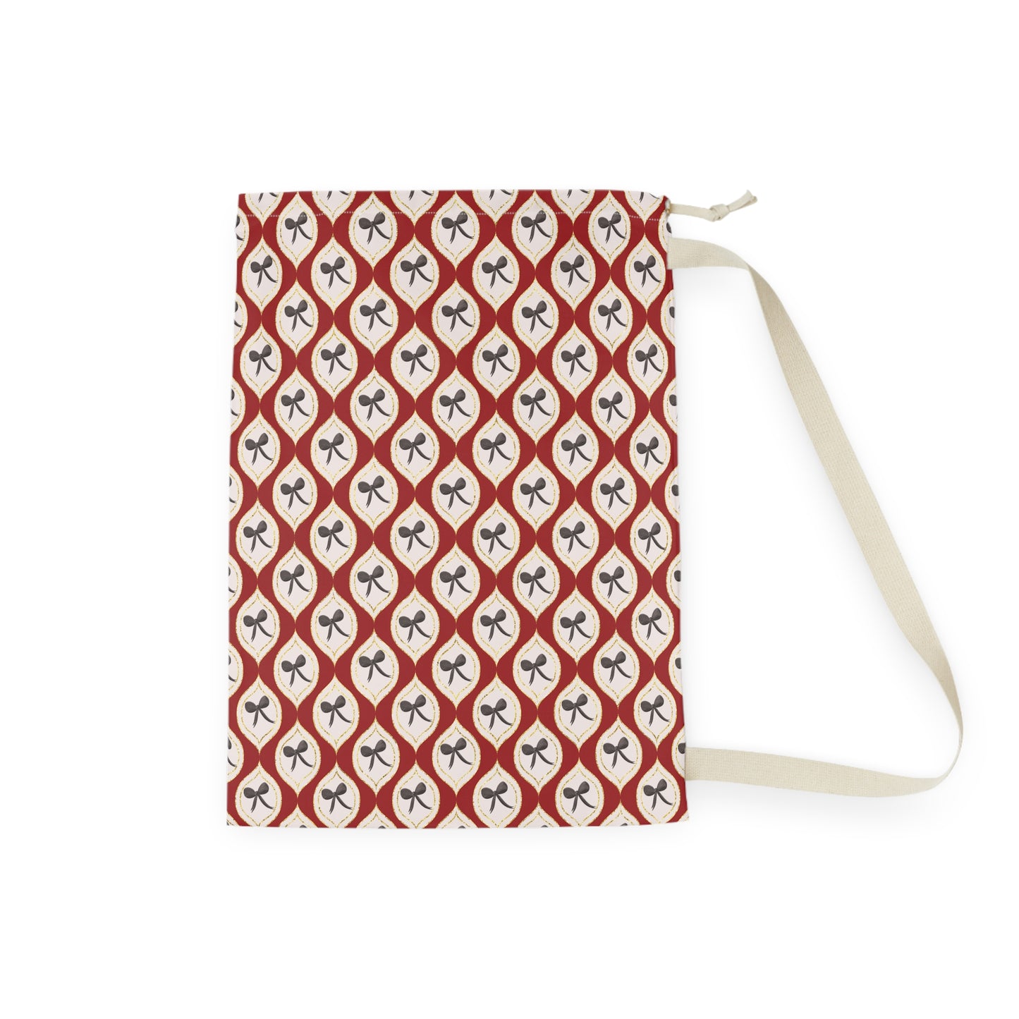 Chic Bow Laundry Bag - Stylish Storage for Home and Travel