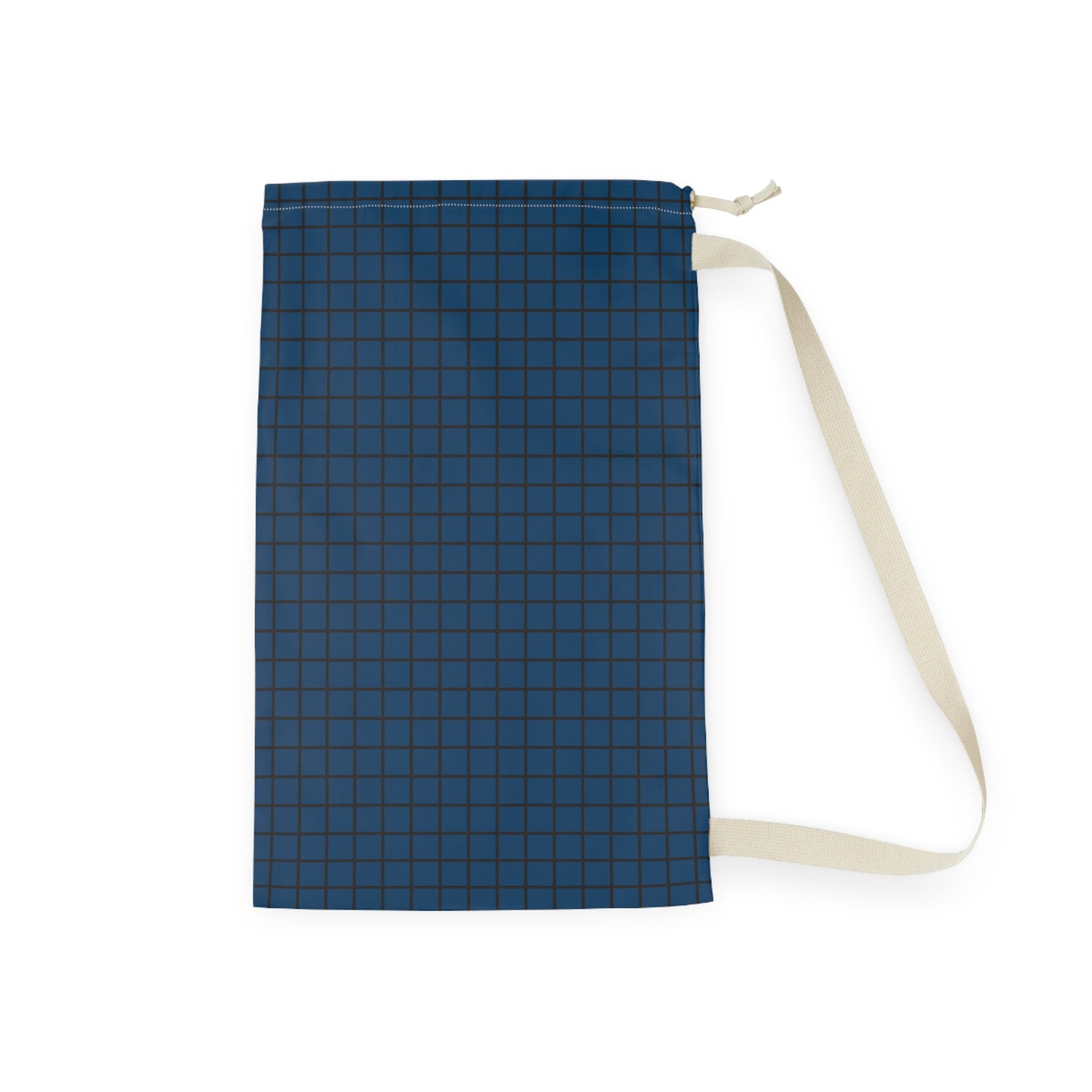 Blue Stylish Laundry Bag with Durable Strap for Everyday Use