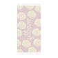Elegant Boho Beach Towel with Floral Design