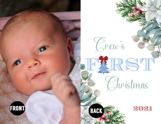 Custom Baby Photo Christmas Ornament