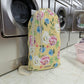 Yellow Floral Laundry Bag