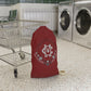 Crimson Monogrammed Laundry Bag