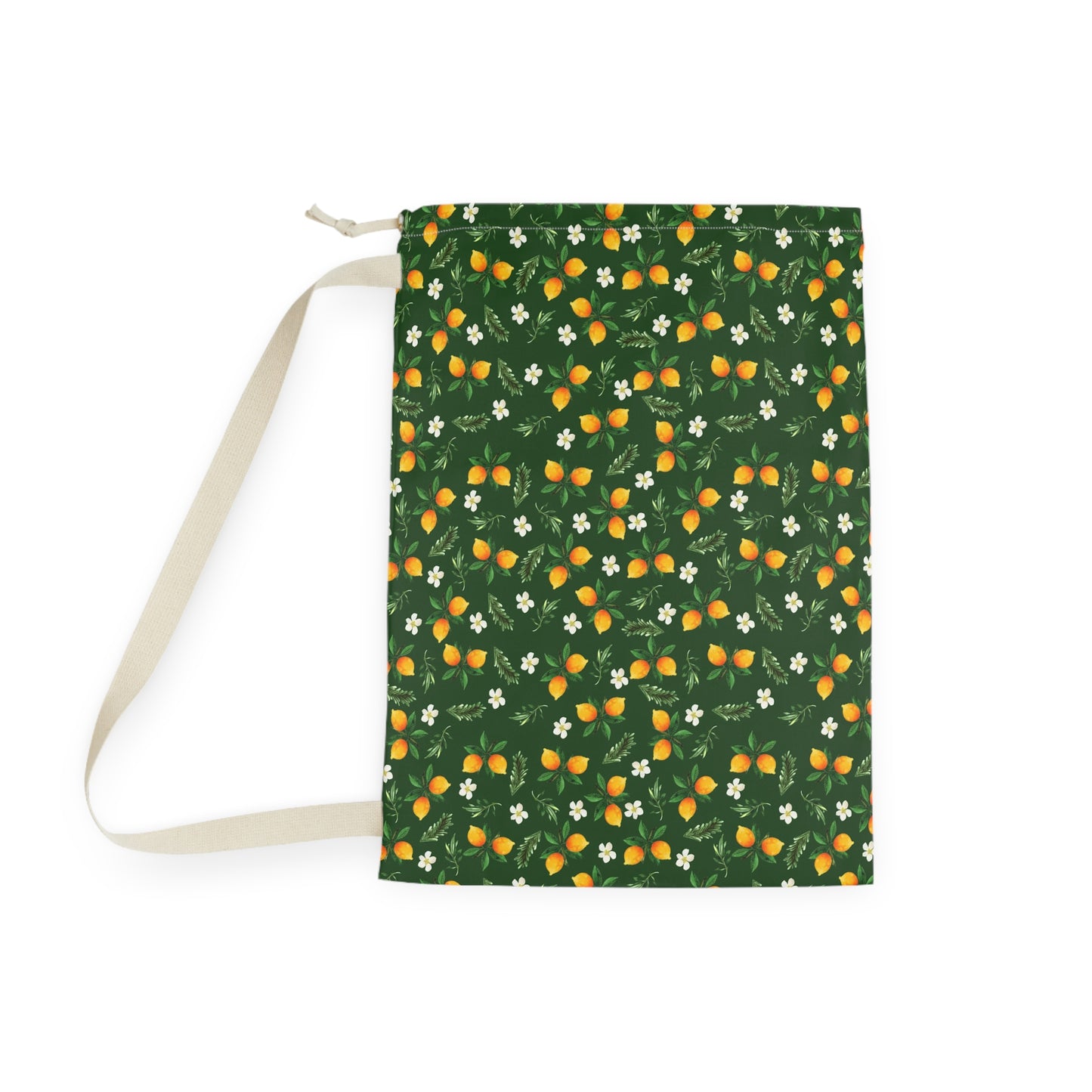 Oranges and Floral Laundry Bag