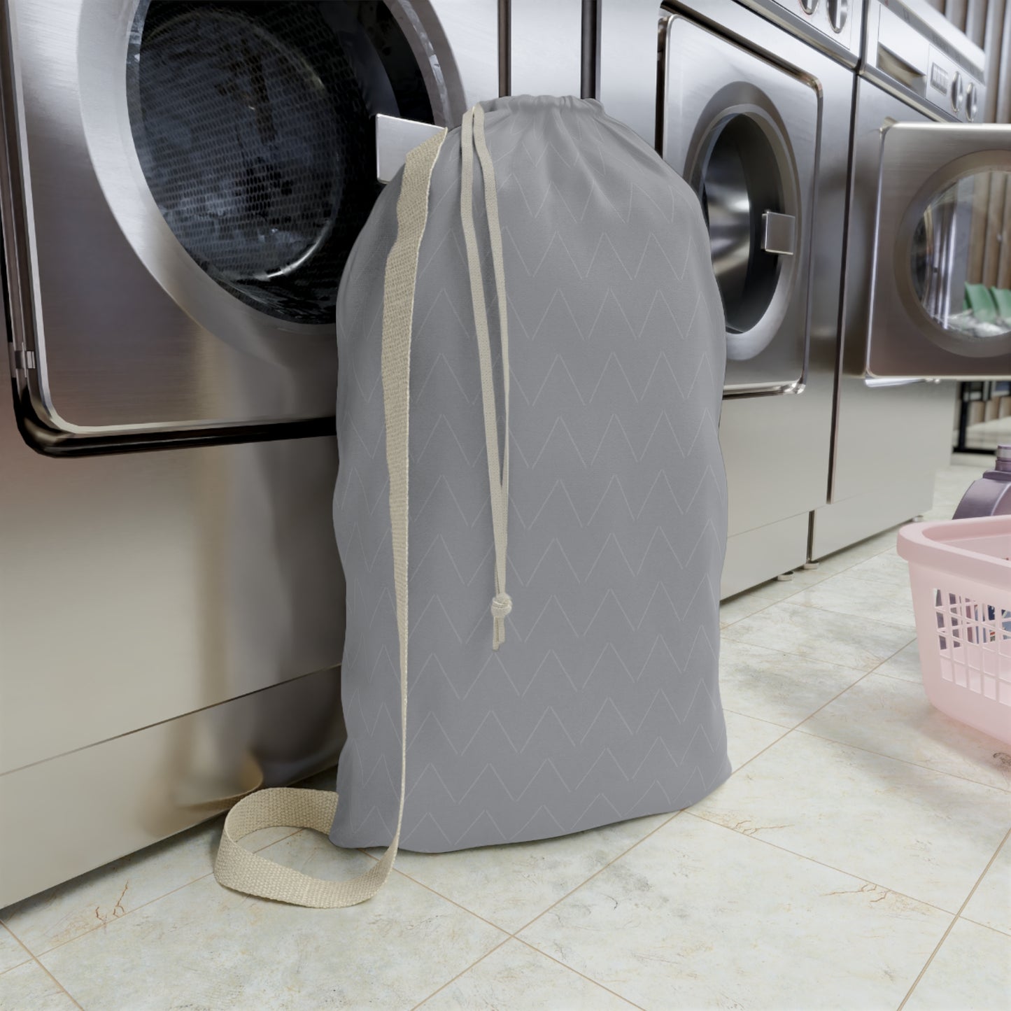 Gray Laundry Bag